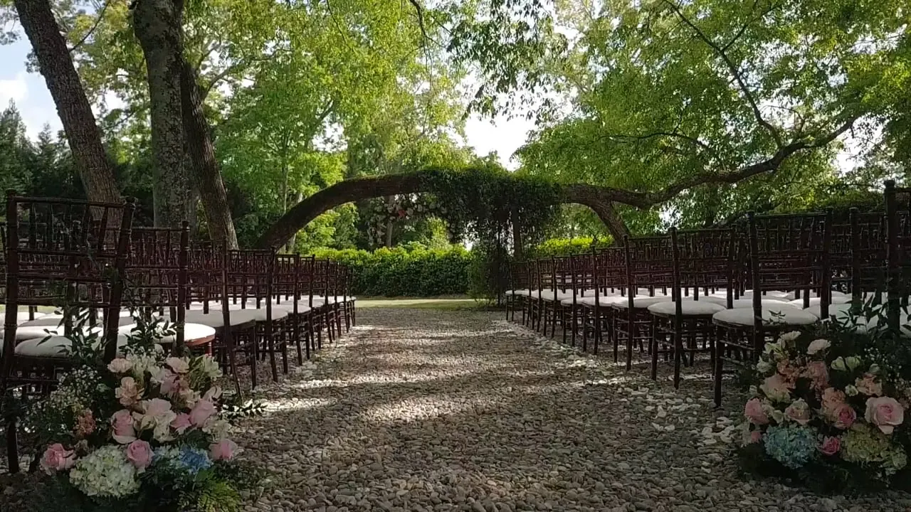 Still from the Chelsea + Jordan wedding film