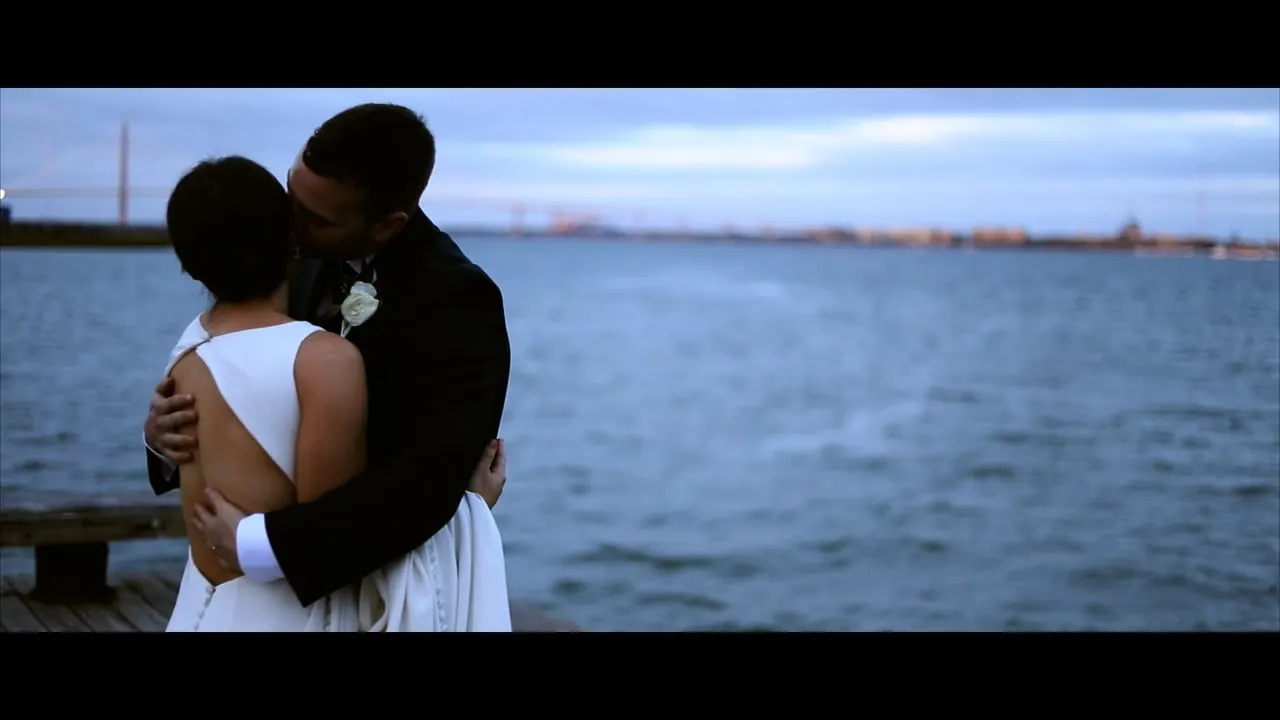 Still from the Liviana + Andrew wedding film