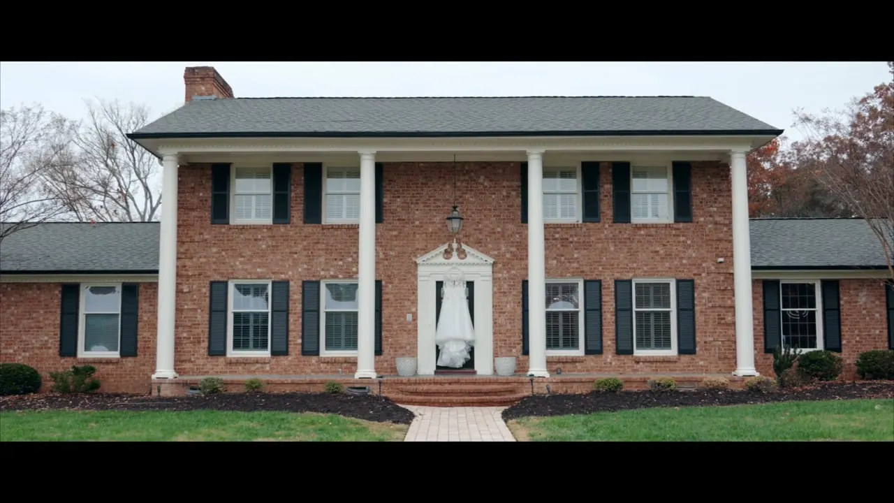 Still from the Zach + Meredith wedding film